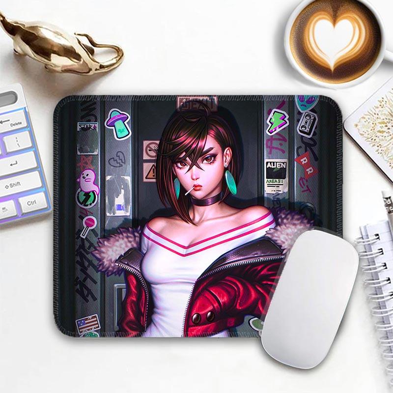 Sexy Anime Standard Mouse Pad Edge Stitched Small Mizuhara Chizuru R_Rent A Girlfriend Anime Mousepad Non-Slip Office Mousemats