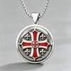 Men's Knights Templar Trendy Men's Faith Totem Accessories Anti-rust and Wear-resistant Necklace Pendant