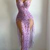 Sexy Sexy Lingerie Printed Valentine's Day Dress Seduction Perspective Sex Dress