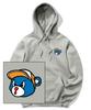 Blue Bear Logo Hoodie - Gray