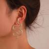 European Retro 3D Snake Shape Geometric Alloy Stud Earrings