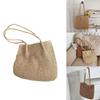 Rattan Summer-Beach Shoulder Bag Large Capacity Travel Journey Bag Vacation Bag Bucket Bag for Women Girl Beige/Coffee