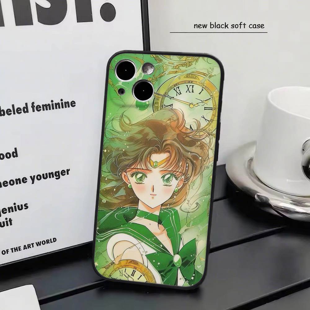 Kino Makoto Sailor Jupiter Anime Sailor M-moon Phone Case Silicone Soft For IPhone 17 Air 16 15 14 13 12 11 Plus Pro Max Plus IPHONE 13