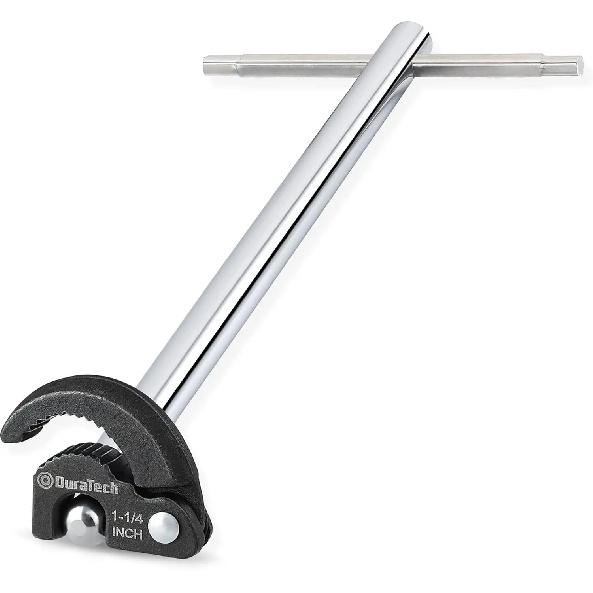11" Basin Wrench Adjustable Sink Wrench Tap Nut Spanner 3/8" to 1-1/4" for Faucet Plumbing