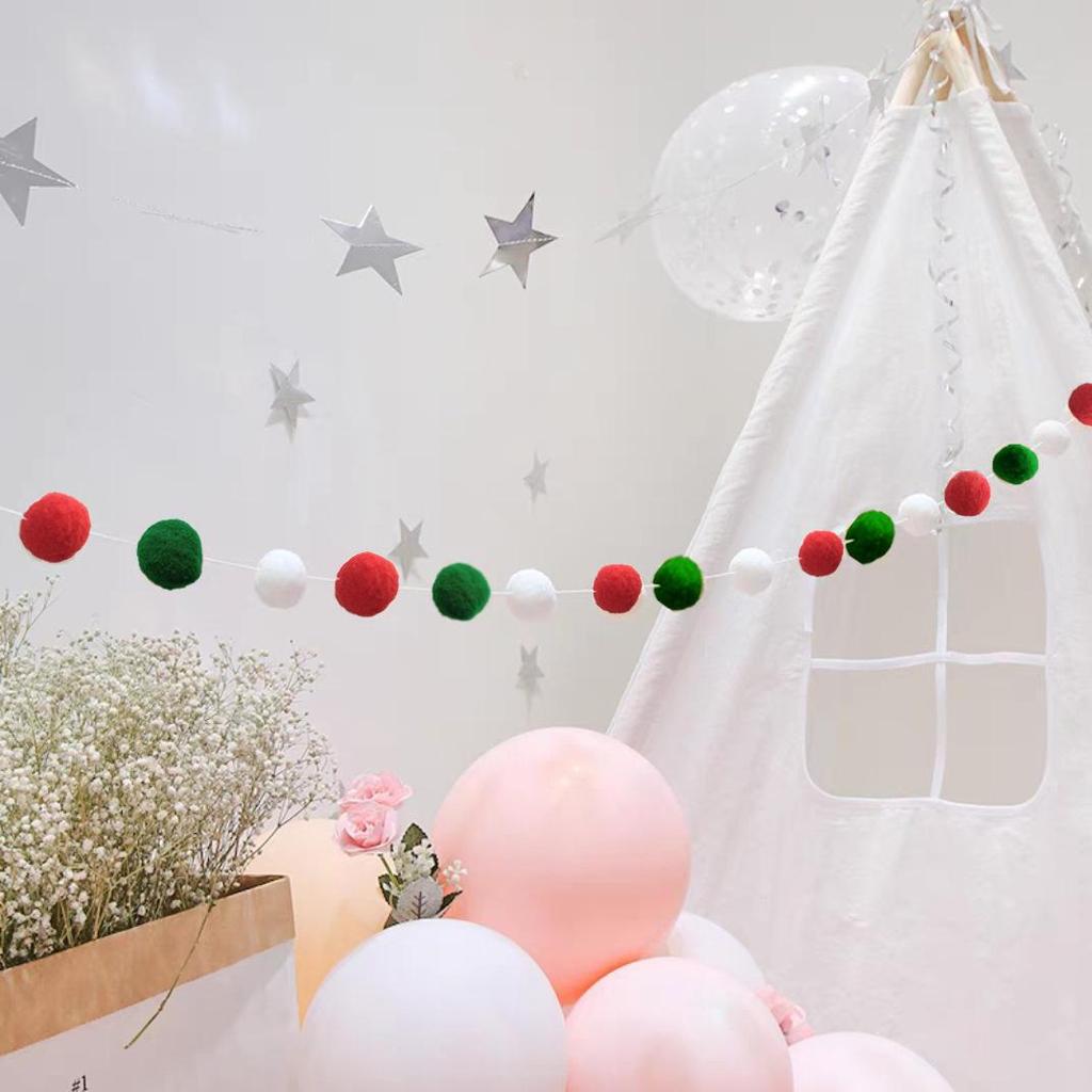 Macaron Color Ball Banner: Children's Room and Festival Hanging Decor