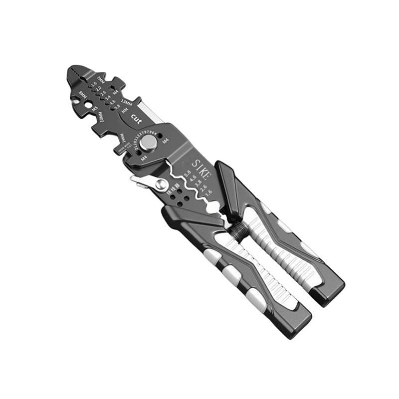 Steel Labor Saving Spring Electrician Wire Stripping Pliers Pliers Multifunction Wire Stripper 1.6‑5.8mm Range Chrome Vanadium