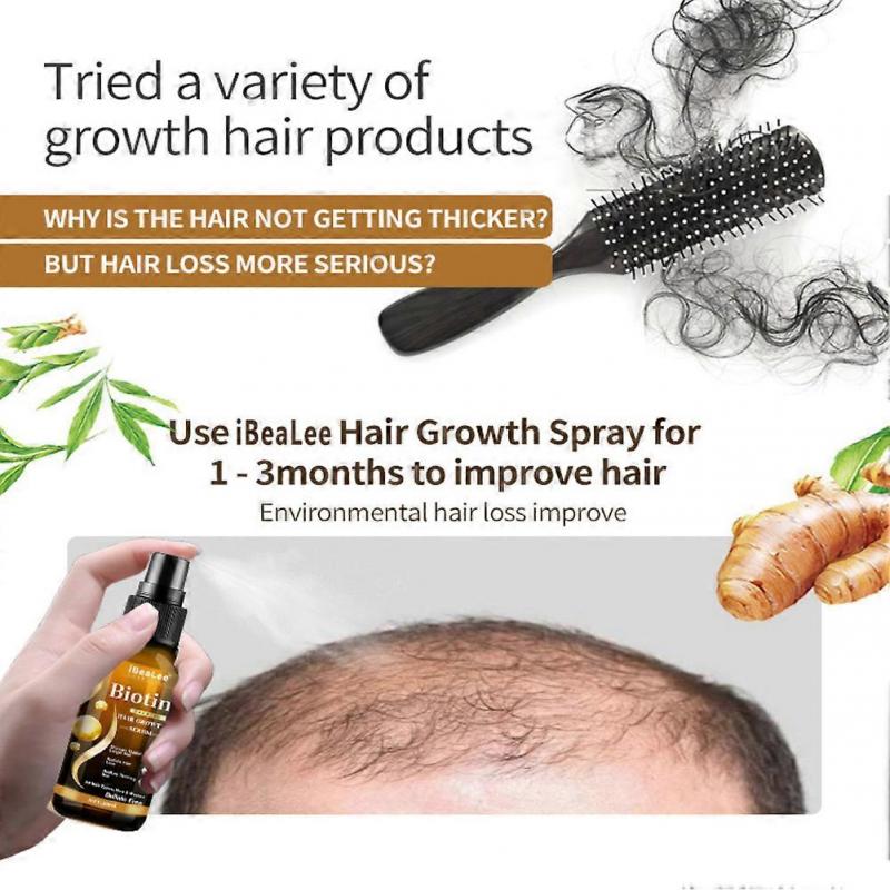Biotin hair growth spray anti hair loss fast regeneration scalp treatment essence