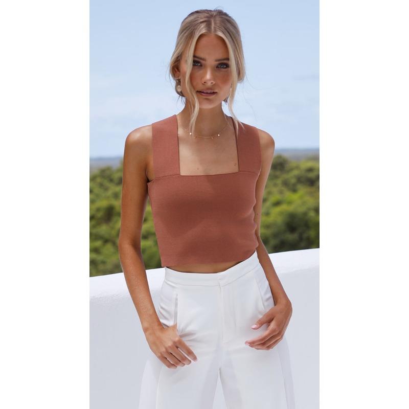 YYFS Dámská móda Ležérní Léto Jaro Jednobarevný potisk Halenky a košile bez rukávů