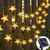 New 5/7/12M Solar Star String Lights Outdoor  Solar Powered Fairy Lights  Christmas Patio Garden Yard Porch Wedding Decor