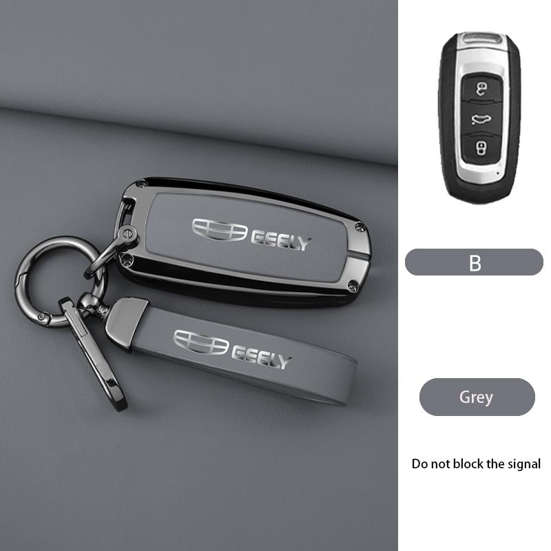 Zinc Alloy Auto Key Fob Cover Case Housing Fit For Geely Emgrand X7 Gs Gx3 Gt Gc9 Ec7 Gc715 Ec718 Englon Sc3 Atlas Pro Keyless Auto Accessories