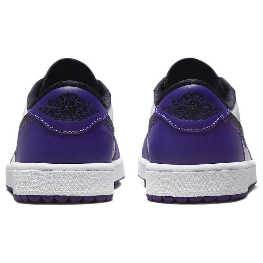 Air Jordan 1 Low Golf Court Purple Unisex Sneakers White University-Red Black DD9315-105