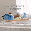 LIV HEART Marshmallow Aqua Mie Whale Shark Plush Mascot 12cm Fluffy Mini Stuffed Toy 38307-62