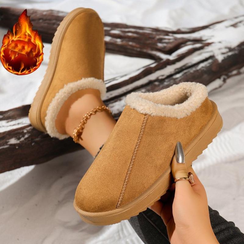 Damen Übergröße Modische Geschlossene Baumwollgefütterte Hausschuhe Stiefel Neuer Winter Schnee-Stil