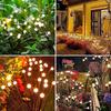 Outdoor solar powered firefly garden lights for Christmas, Halloween, New Year, outdoor courtyard decoration, and festive atmosphere at night
