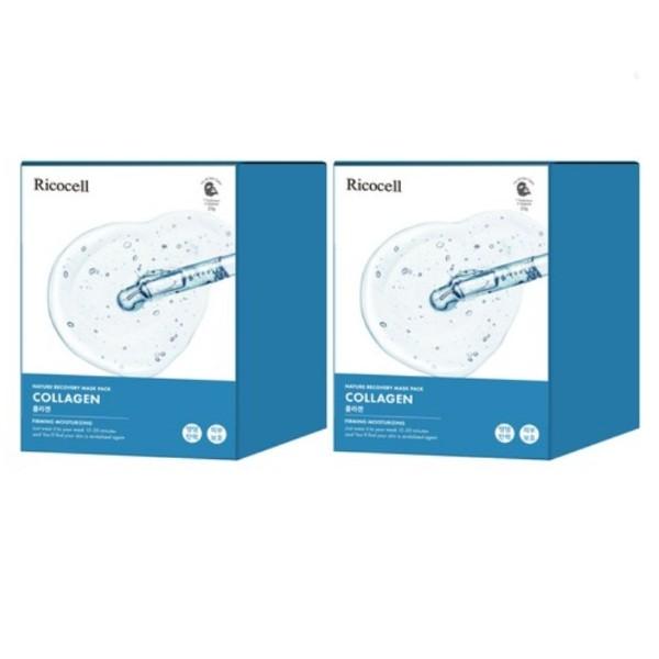 

Ricocell Nature Recovery Mask Pack Collagen 23 г, 30 шт., 1 шт. Популярна корейська косметика 2boxes (60pcs)