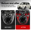 Soft Carbon Fiber For Fiat 500 2011-2023 500E 2012-2019 For Abarth 595/695/500C 2016-2024 LHD RHD Car Gear Shift Panel Trim