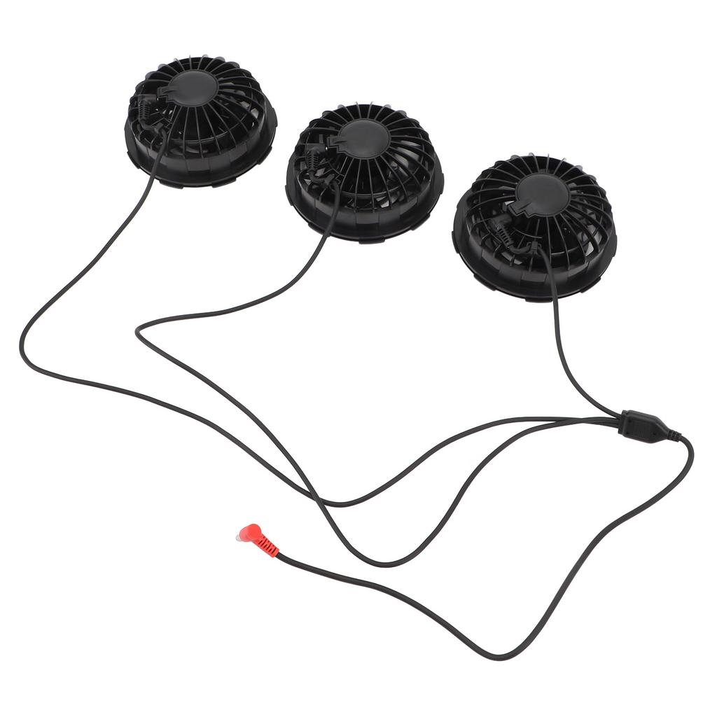 3PCS Cooling Vest Fans 7.4V DC Plastic 3 Speeds Lightweight Air Conditioned Clothes Fan with Copper Brushless Motor