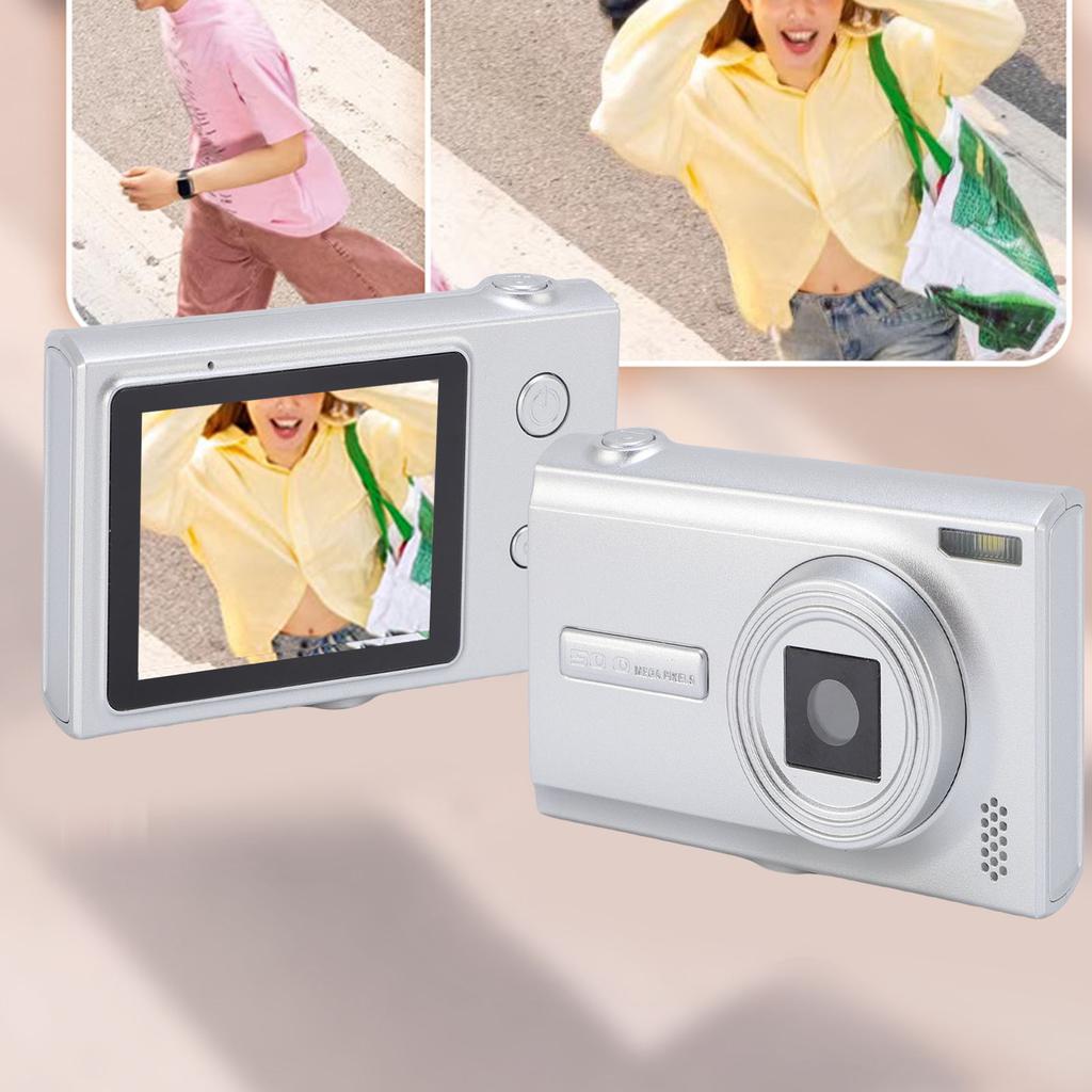 Digital Camera for Photography 50MP 1080P HD Auto Multi Digital Zoom Mirrorless Video Camera with 2.4 Inch Screen for Travel