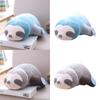 Adorable Sloth Plush Toy Pillow For Kids And Girls Short Plush And Pp Cotton Stuffed Blue And Grey