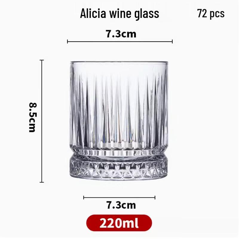 LISM Thickened Octagonal Whisky Glasses