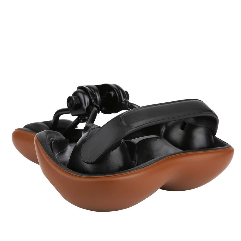 ZHIQIU Bicycle TBU Ergonomic with Clamp Ring and Suitable for Mountain Road and Folding Black Cushion, Ultra-Abrasion-Resistant Leather, Waterproof,