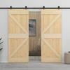 Porte Coulissante - VIDAXL - 80x210 cm - Bois de Pin Massif - Installation Facile - Durable