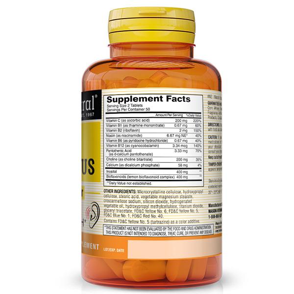 Witaminy dla zdrowia uszu i słuchu, Ear Health Plus, Mason Natural 100 tabletek (36529038)