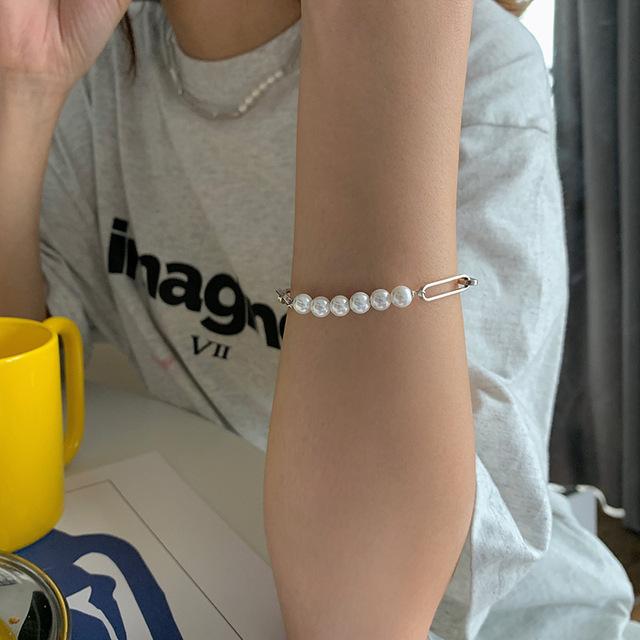 

Ювелирный браслет ANENJERY для женщин, роскошный жемчужный браслет, подарки оптом