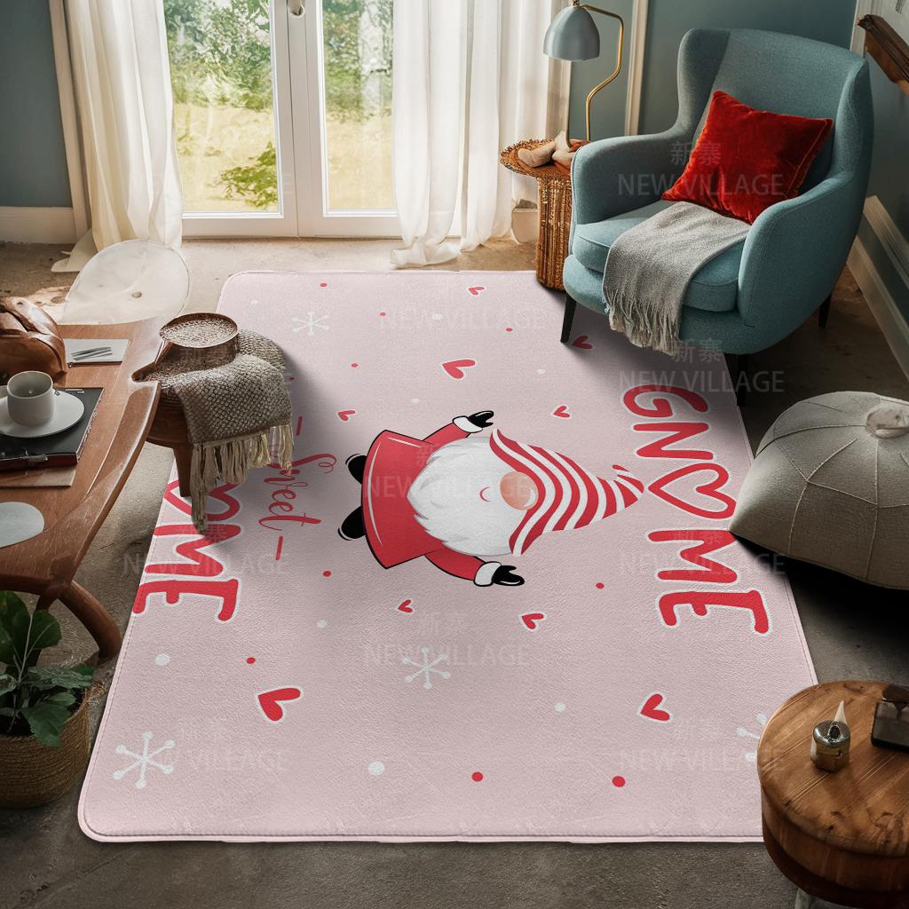House Entrance Carpet Home Door Mat Living Room Bath Foot Bathroom Non-slip Water Absorption Rugs Bath Merry Christmas Winter