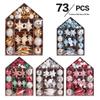 New Christmas Ornament Set: Painted Ball & Tree Pendant Decorations