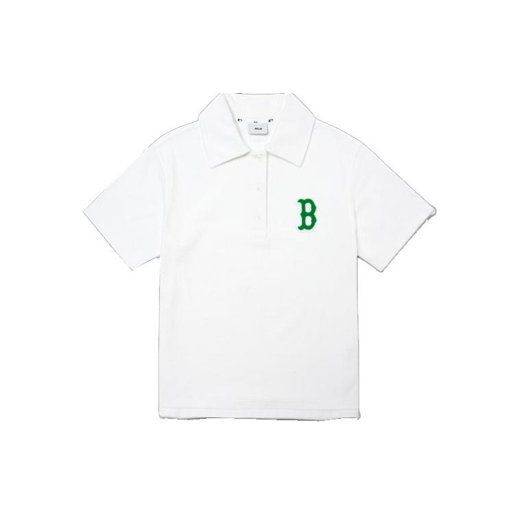 New MLB Boston Red Sox Polo Shirt Women's White 3FPQ61023-43WHS