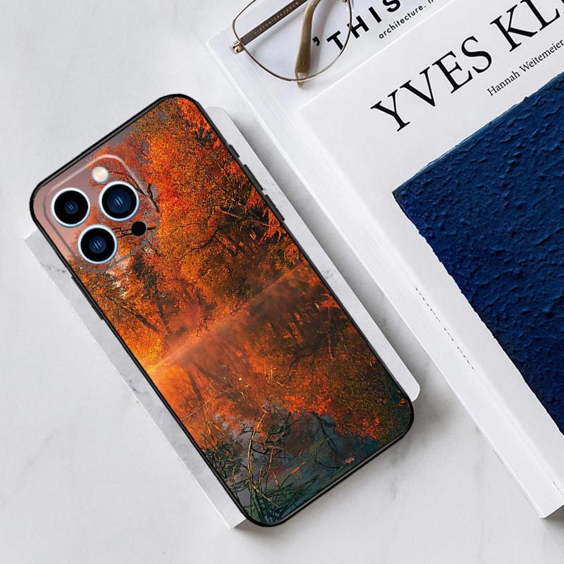 Autumn Leaves Case For iPhone 17 Air 15 14 13 12 11 16 Pro Max Mini 15 16 Plus 16e Funda Silicone Cover