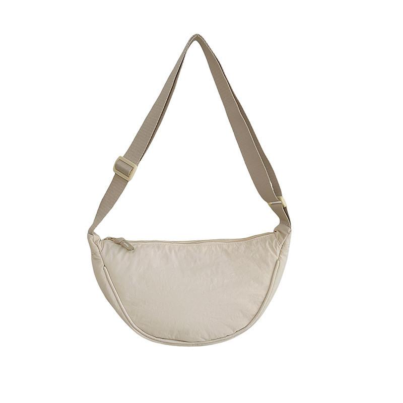Stylish Mini Nylon Dumpling Crossbody Bag With Soft Structure For Everyday Use
