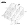 9/40 Grid Household Transparent Lipstick Storage Rack Organizing Box Plastic Desktop Lipstick Sorting Rack Cosmetics Storage Box