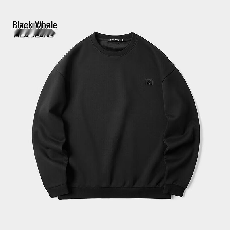 

HLA Black Whale Men s Fleece-Lined Sweatshirt M