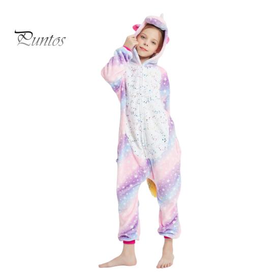 

Фланелевый комбинезон для отдыха с эксклюзивной шапочкой в виде животного, яркая цветная пижама с длинным рукавом и звездным узором в мультяшном стиле, повседневная одежда для отдыха для детей S фиолетовый