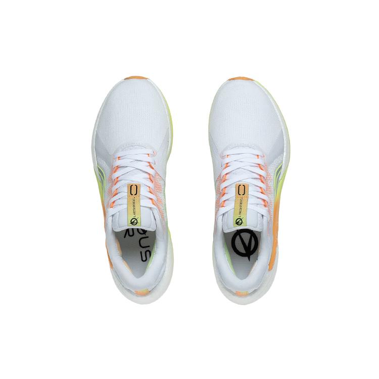 Li Ning Furious Rider 7.0 Running Shoes Women's Low Top Standard White/Fluorescent Ice Yellow ARZT004-5