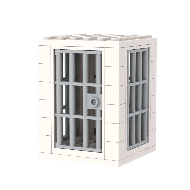 Jail Prison Cell Police Thief Building Blocks Toy Collection Kids Assembly Classic Brick Souvenir Decoration