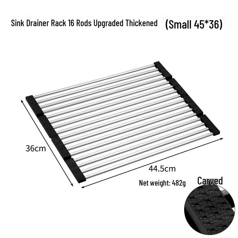 

ZISIZ 304 Stainless Steel Over-Sink Drain Rack