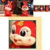 2023 New Year Chinese Style Red Rabbit Mascot Soft Plush Toy Doll Gift