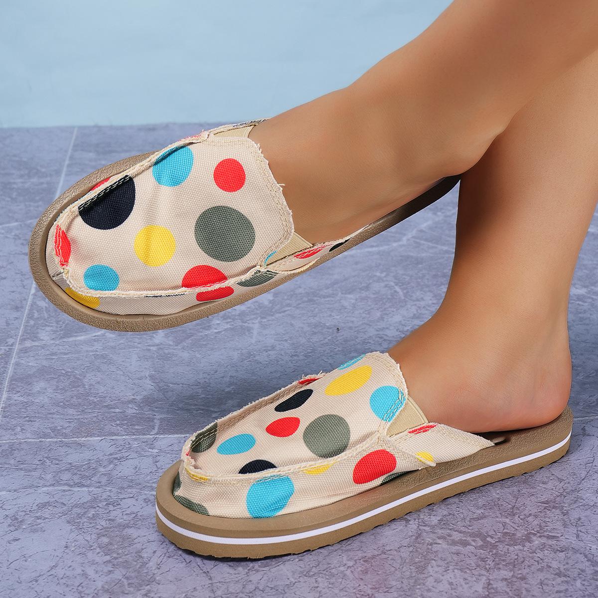 

Тапочки Baotou на плоской подошве, женские летние, большого размера, из парусины, с бисквитной подошвой, легкая верхняя одежда, женские тапочки 36 бежевый