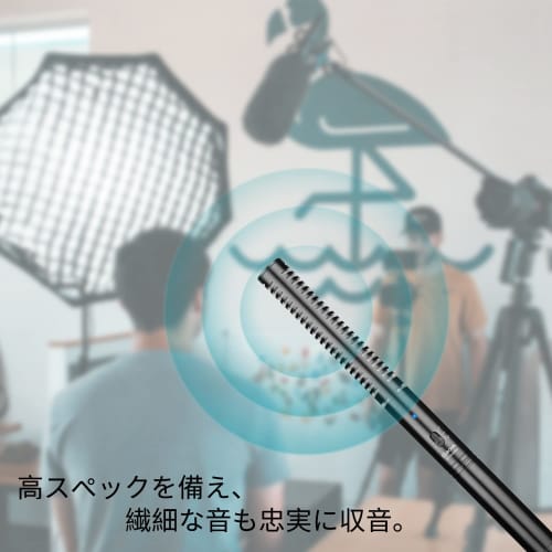 BOYA BY-BM6060 Shotgun Condenser Microphone, Super-Unidirectional, Aluminum Alloy Construction, 3-Pole XLR, 24-48V Phantom Power, Low-Cut Mode, Compat