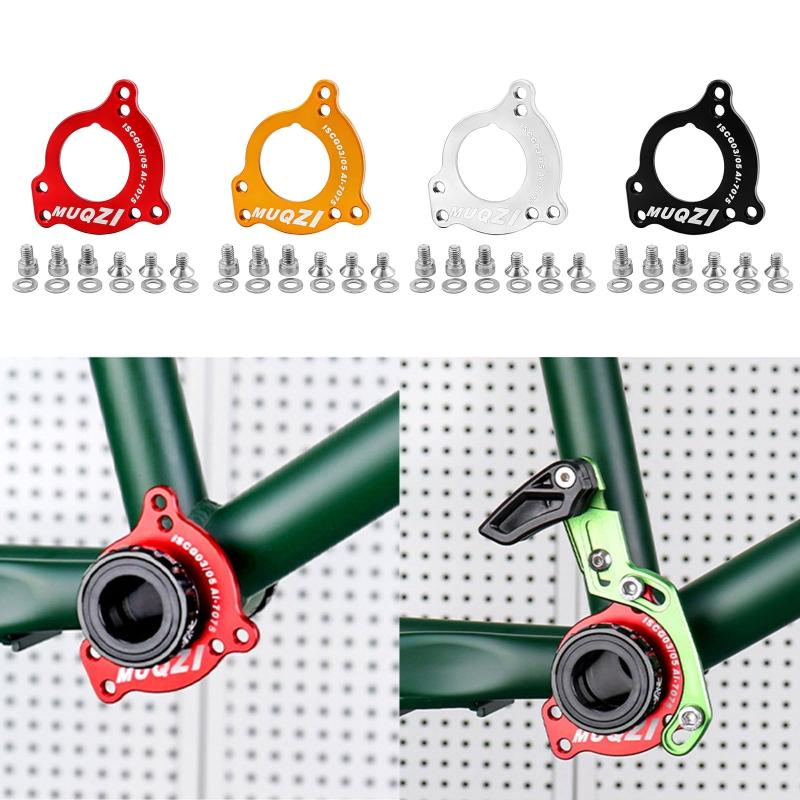 Aluminum Alloy Bicycle Chain Protector ISCG ISCG 03/05 Bike Adapter Bottom Bracket Chain Guide Plate Adapter with Screws