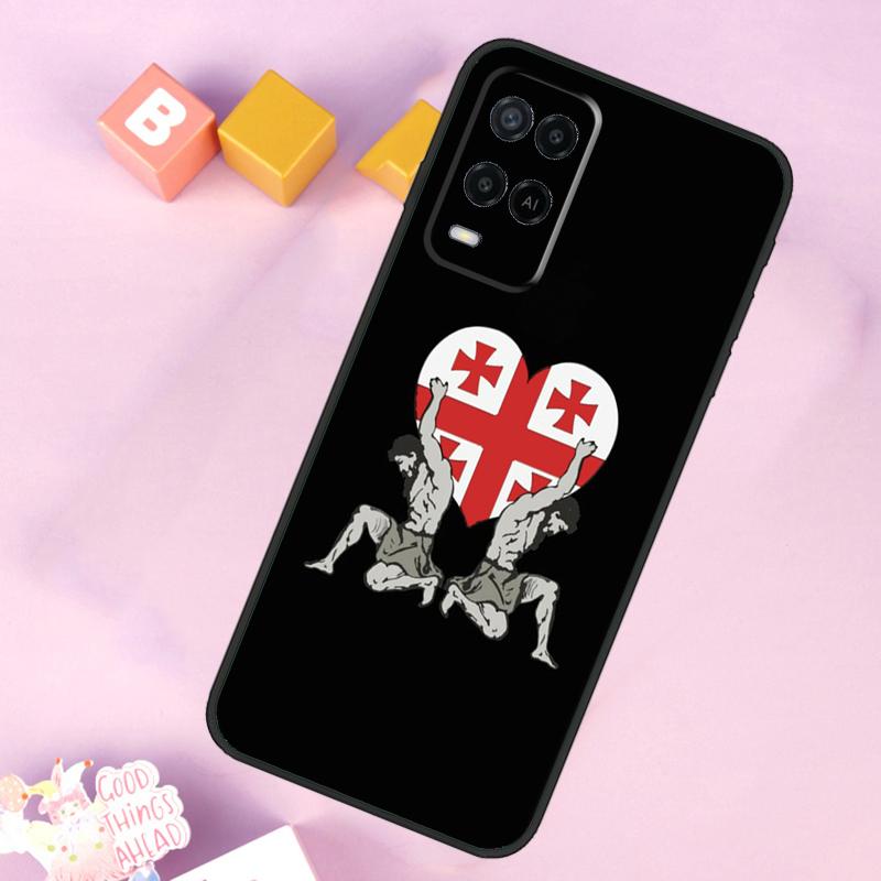 

Georgia Flag Case For Oppo A6 A5 Pro A15 A16 A76 A96 A17 A57 A98 A58 A78 A18 A38 A54 A74 A94 A40 A60 A80 OPPO A16