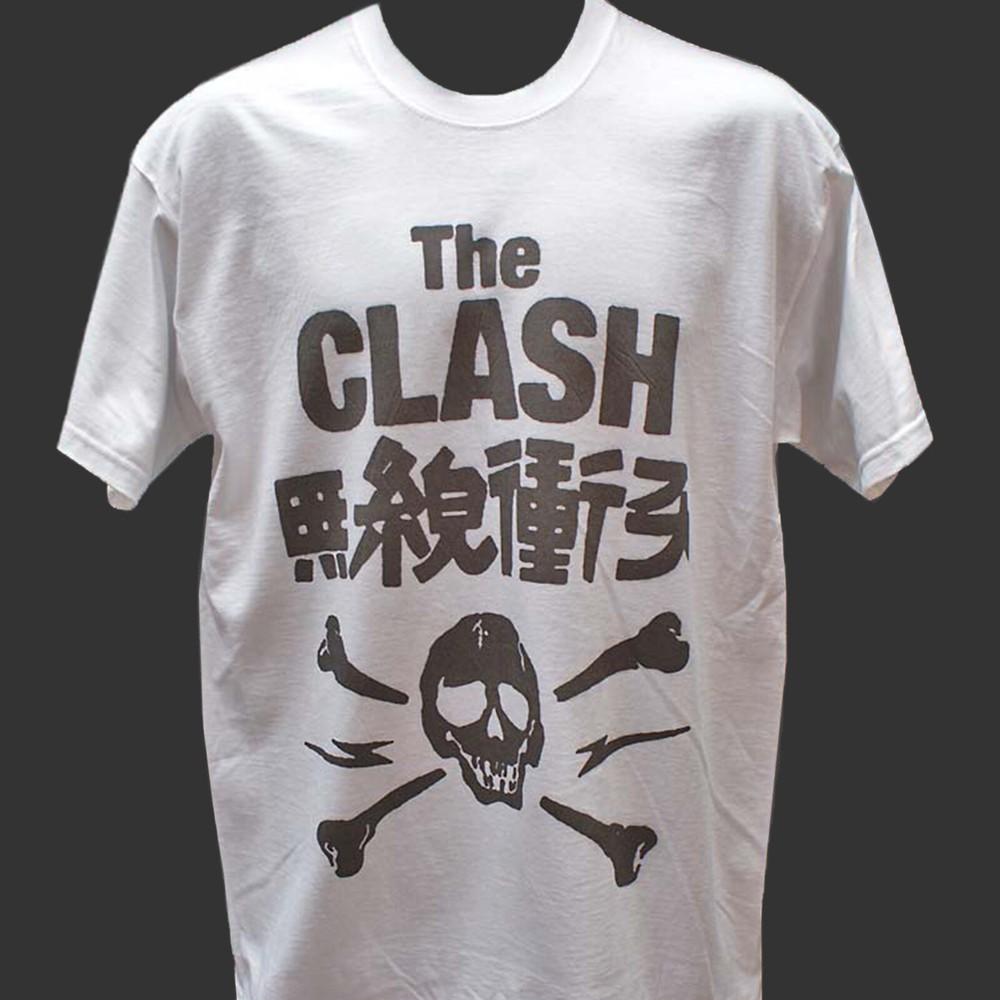 

Панк-рок белая футболка с коротким рукавом унисекс S-3XL 4XL