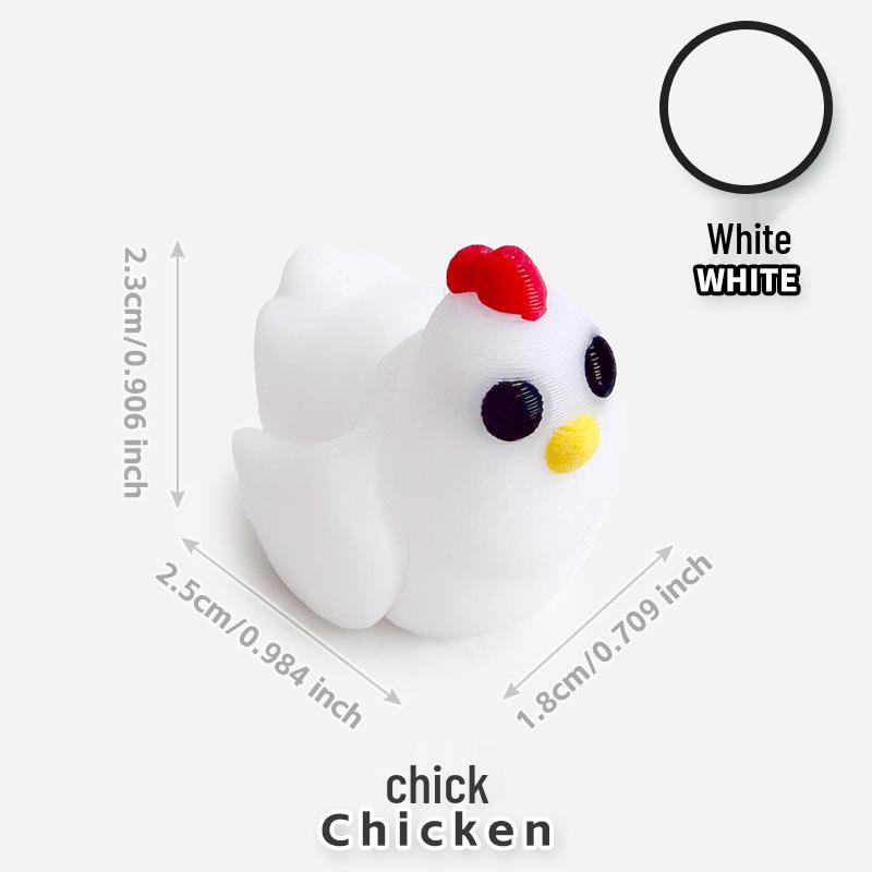 Colorful 3D Printed Small Animal Toys - Simulation Animal Models for Micro-Landscape Decoration