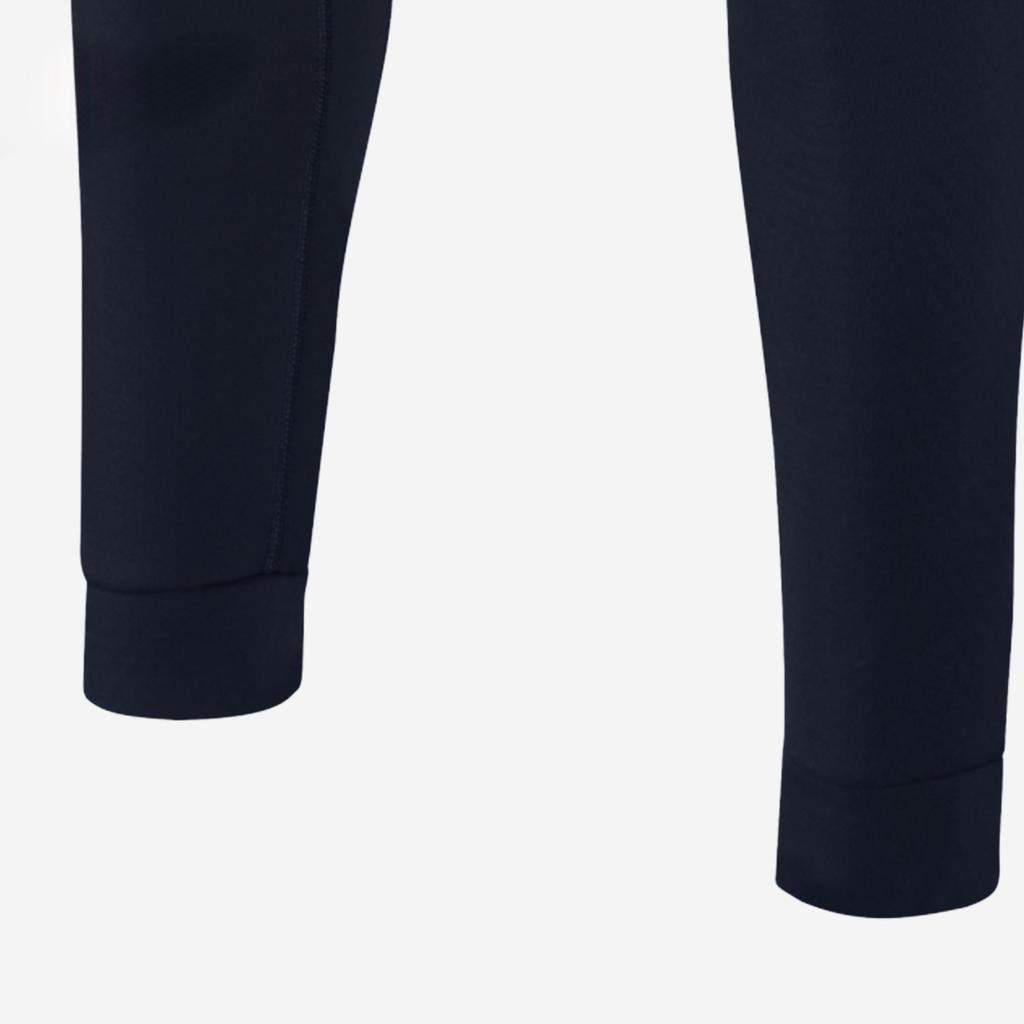 Nike Solid Color Elastic Brand Logo Print Slim Fit Knitted Sports Pants Kids bottoms Blue Black 803931-451
