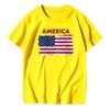 Different Countries cotton Short Sleeve American Canada Spain Flag Arts Classic Sleeve Men Women Loose Half Sleeve