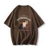 Cotton pudding dog short-sleeved t-shirt women's new casual summer loose design niche half-sleeved top