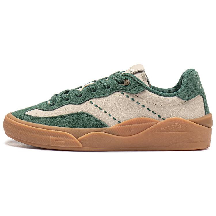 New LiNing Skategeneral PIN Collaboration Collection Low Top Skateboard Shoes Men's Manor Green AEPT013-1
